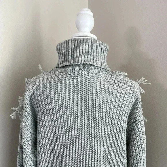 Almost Famous Gray Cutout Turtleneck Sweater Dress​​ - Picture 9 of 10